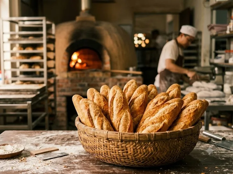 Tinh bột trong bột mì là nguồn cung cấp calo chính của bánh mì trắng.
