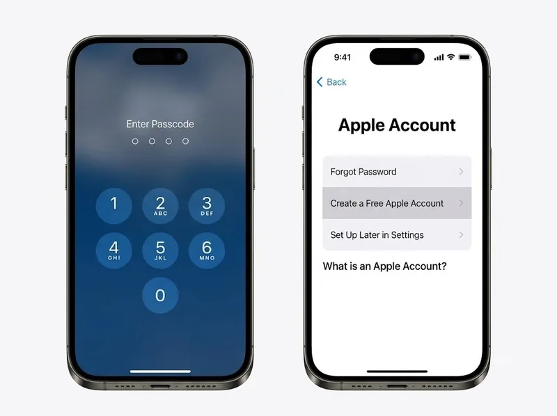 Phân biệt mật mã iPhone và mật khẩu Tài khoản Apple
